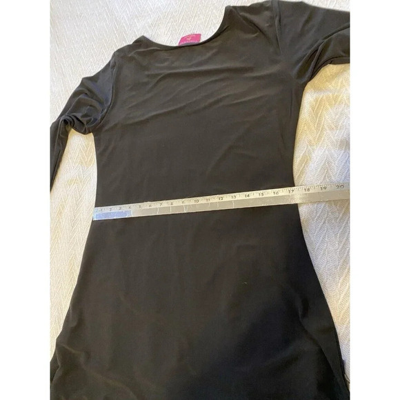 Concubine Women’s Long Black Lace Top Sz L Whimsigoth Witchy Artsy Stretchy Slim - Picture 7 of 13